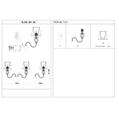 Бра ST Luce Grazia SL185.301.02