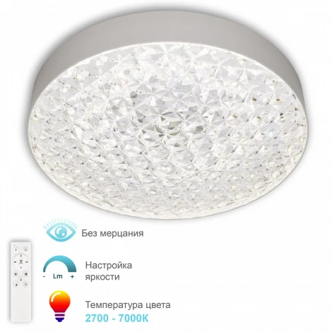 Потолочный светильник светодиодный с ПДУ APL LED Turin 3306.B236-450 White