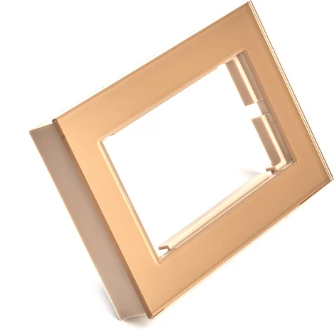 Рамка на 2 поста (золото) Stekker Катрин 49042