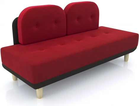 Диван Arsko Торли красный велюр