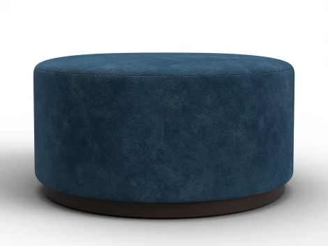 Пуф 005 (ДСП/Пластик/Велюр/Синий) Лига Диванов 132508