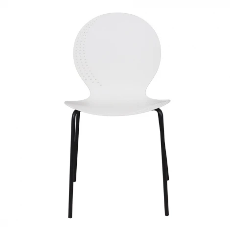 Стул Wave белый с черными ножками FR 1064