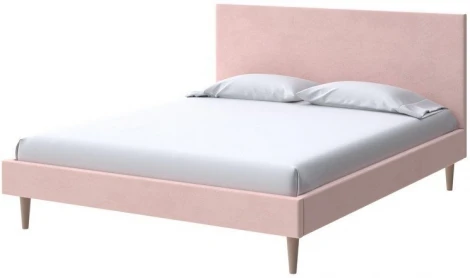 PROxSON Кровать Claro (Ткань: Велюр Ultra Розовый мусс) 160x200