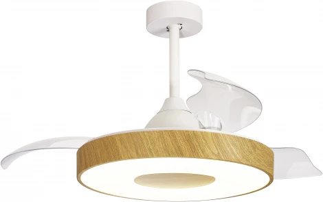 Потолочная люстра светодиодная с вентилятором Mantra Coin 8217 (регулировка яркости, 220V, пульт управления, круглые)