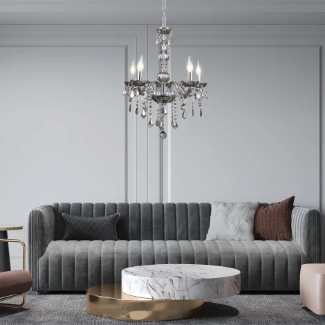 Подвесной светильник Escada Chambord 641/5PL E14*40W Chrome