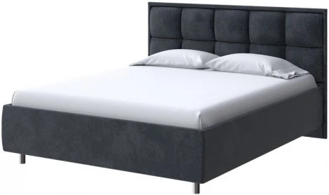 PROxSON Кровать Chessy без основания (Ткань: Велюр Casa Графитовый) 200x190
