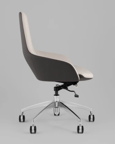 Кресло офисное TopChairs Soulo светло-серый, серый арт.УТ000039420