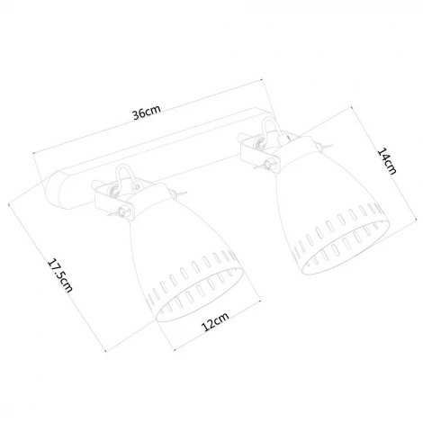Спот Arte Lamp Luned A2214AP-2AB