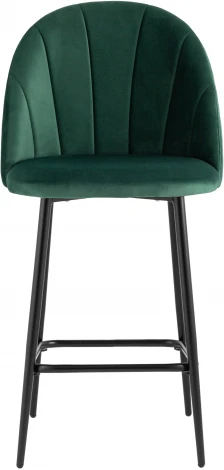 Стул полубарный Stool Group Логан велюр зелёный УТ000035465