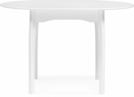 Стол деревянный Woodville Распи круглый 90(120)х90х76 белый арт.615269