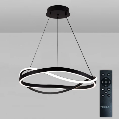 Подвесной светильник светодиодный нимб с пультом ДУ 120W, черный, LED Natali Kovaltseva Finam HIGH-TECH LED LAMPS 82056