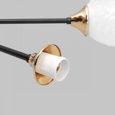 Потолочная люстра на штанге Imex MD.4144-5-S-BK+FGD