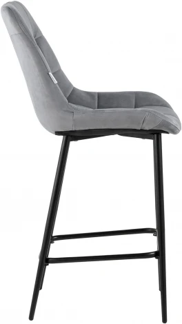 Стул полубарный Stool Group Флекс велюр серый УТ000034997