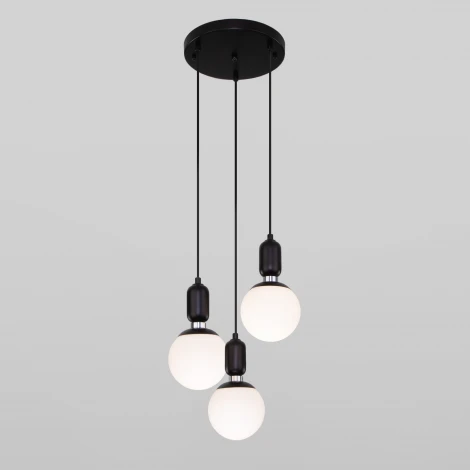 Подвесной светильник Eurosvet Bubble 50151/3 черный (220V, на проводе, шарики)