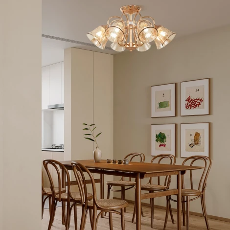 Потолочная люстра на штанге Arte Milano AM340800 340800/8 FGD (220V)