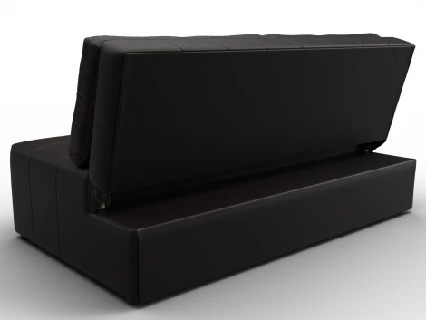 Диван прямой Лига-107 (160) (ЛДСП,Брус,Фанера,Экокожа/Коричневый) Лига Диванов 134933