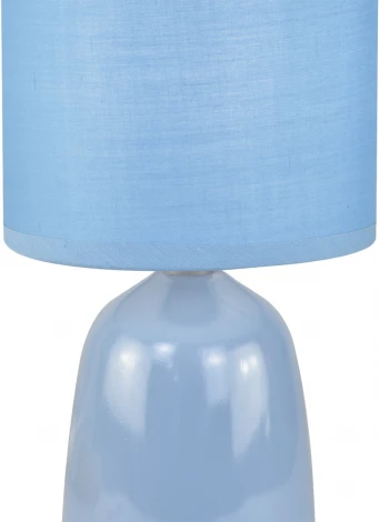 Настольный светильник Escada Denton 10167/L Blue 1х40Вт Е14, керамика/ткань, голубой