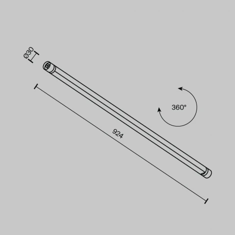 Трековый светильник модульный низковольтный LED 24W 24V Maytoni Basis C147CL-L900-24W3K-B