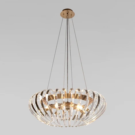 Подвесная люстра Loft It Dakota 10300/600 French gold (220V, хрусталь, на тросе)