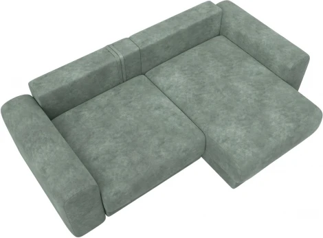 Диван угловой Лига-056 НПБ угол универсальный Лига Диванов (Велюр) арт.129160