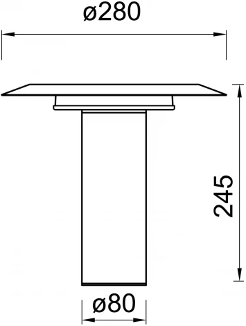 Настольная лампа Mantra Tina 9004 (LED, 220V, гриб)