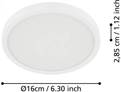 Потолочный светильник круглый светодиодный Eglo FUEVA 5 900638 (220V, круглые, IP44)