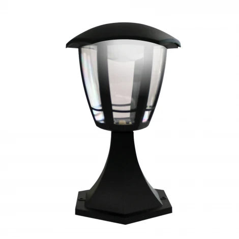 Наземный уличный светильник светодиодный «Валенсия 1» 8Вт 6-ти гранный 720Лм 6500К черный Apeyron 11-194