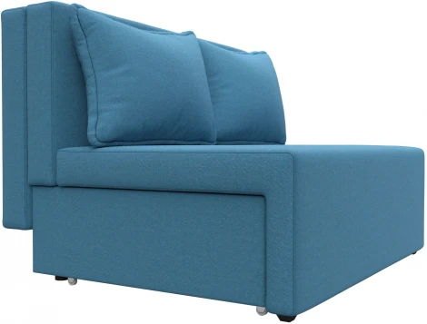 Диван прямой Лагуна (Голубой/Рогожка) Лига Диванов арт.125934