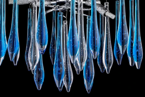 Потолочная люстра хрустальная на штанге Dio D`arte Tavenna Nickel Tavenna H 1.3.46.178 N (220V)