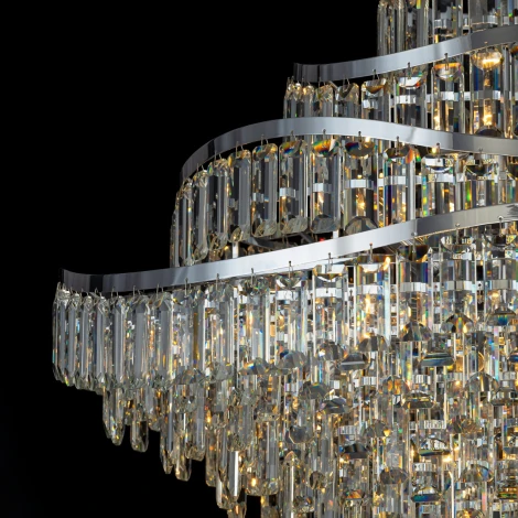 Подвесная люстра Citilux Naiad CL315191 (220V, хрусталь, подвески, на цепи)