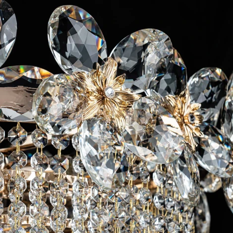 Подвесная люстра хрустальная Modelux ML.9521.500 GD