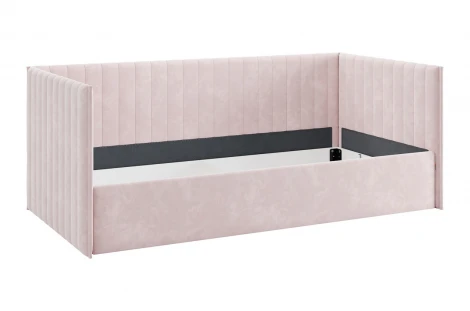 Кровать с подъемным механизмом Твикс (Софа) 90х200 см Mebelson (ДСП,Велюр/Розовый) арт.170618,2172