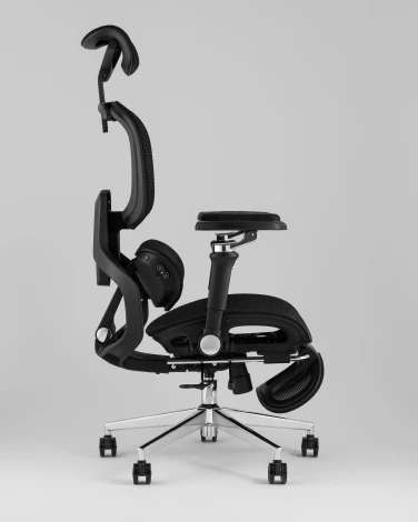 Кресло офисное TopChairs Prodigy с оттоманкой черный УТ000041699