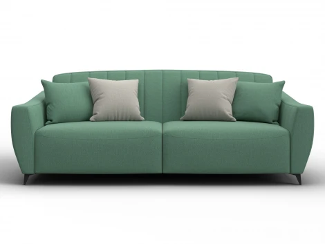 Диван-книжка Лига-095 НПБ (ДВП,ДСП,ЛДСП,Брус,Фанера,ЛДВП/Металл/Рогожка/Зеленый) Лига Диванов 132566