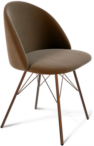 Стул SHT-ST35/S37 кофейный ликер/медный металлик Sheffilton 9023012102