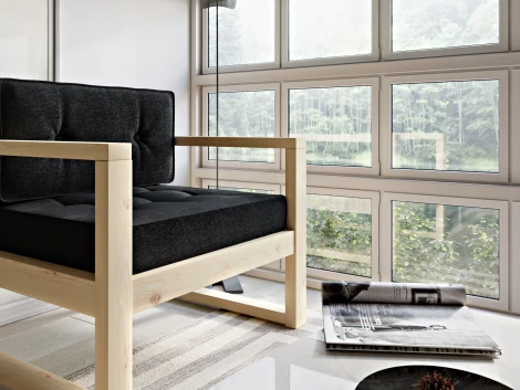 Кресло Arsko Астер сосна черная рогожка