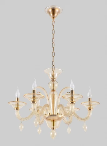 Подвесная люстра Crystal Lux Caetano SP-PL6 AMBER