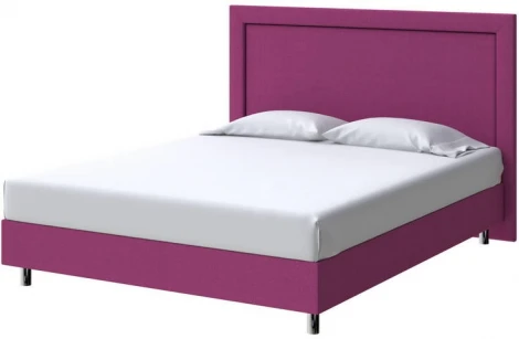 PROxSON Кровать London Boxspring Standart (Ткань: Рогожка Savana Berry (фиолетовый)) 80x200
