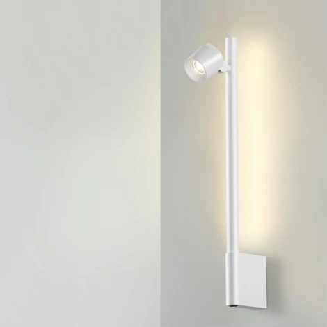 Светильник настенный диммируемый (выключатель) Novotech Fermo 359312 OVER белый LED 7W+7W 4000K 220V (регулировка яркости)