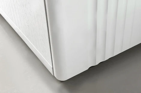 Ева Шкаф трехдверный 105.01 Mebelson (ЛДСП,ПВХ,МДФ,Металл/Светлое дерево,Белый) арт.UL.105-M.104.01.3101