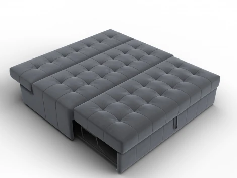 Диван прямой Лига-107 (160) (ЛДСП,Брус,Фанера,Велюр/Серый) Лига Диванов 134920