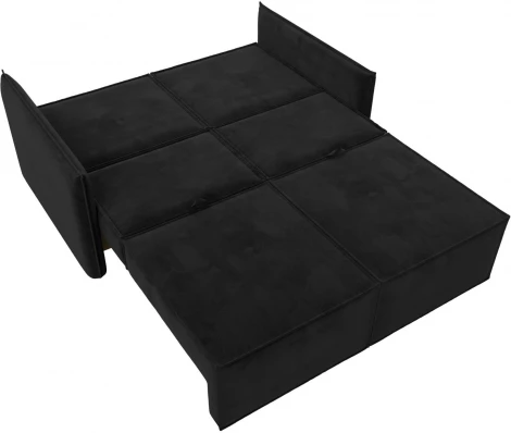 Диван прямой Либерти мини (Черный/Велюр) Лига Диванов арт.121899