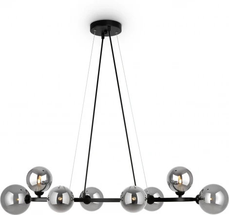 Подвесной светильник Freya Globos FR5222PL-08B (220V, на тросе, шарики, молекулы)