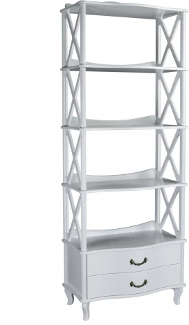 Этажерка Джульетта-4 широкая, молочный дуб Л от фабрики Mebelik