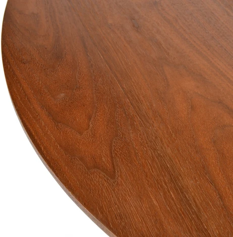 Стол Liverpool диам.110см, орех с хромированными ножками Bradex Home FR 0318