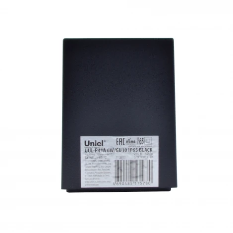 Архитектурная подсветка под лампу GU10 черный Uniel UUL-A01S UUL-P41A 6W/GU10 IP65 BLACK