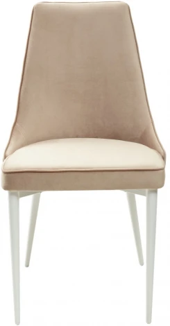 Стул NEPAL-P БЕЖЕВЫЙ #5, велюр/ белый каркас M-City 461MC03822