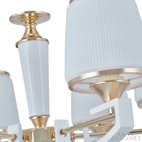 Подвесная люстра Arte Milano Florentia-2457 302457/5 Wh/Gd (220V, на цепи)