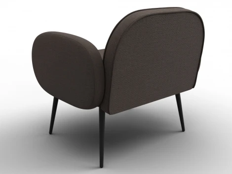 Кресло Лига-086 (Фанера/Металл/Рогожка/Коричневый) Лига Диванов 132428