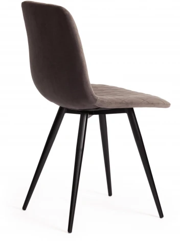 Стул CHILLY X (mod. 7096-1) ткань/металл, 45x53х88 см, высота до сиденья 50 темно-серый barkhat 14/черный Tetchair 17252